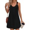 imageZeagoo Summer Dresses for Women Boho Beach Dress Sleeveless Sundresses with Pockets Casual Loose Tank Tshirt Sun DressBlack