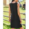 imageZeagoo Summer Dresses for Women Boho Beach Dress Sleeveless Sundresses with Pockets Casual Loose Tank Tshirt Sun DressBlack