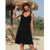 imageZeagoo Summer Dresses for Women Boho Beach Dress Sleeveless Sundresses with Pockets Casual Loose Tank Tshirt Sun DressBlack