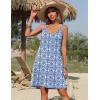 imageZeagoo Summer Dresses for Women Boho Beach Dress Sleeveless Sundresses with Pockets Casual Loose Tank Tshirt Sun DressBlue Printed