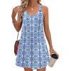 imageZeagoo Summer Dresses for Women Boho Beach Dress Sleeveless Sundresses with Pockets Casual Loose Tank Tshirt Sun DressBlue Printed
