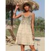 imageZeagoo Summer Dresses for Women Boho Beach Dress Sleeveless Sundresses with Pockets Casual Loose Tank Tshirt Sun DressBrown Printed