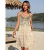 imageZeagoo Summer Dresses for Women Boho Beach Dress Sleeveless Sundresses with Pockets Casual Loose Tank Tshirt Sun DressBrown Printed