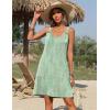 imageZeagoo Summer Dresses for Women Boho Beach Dress Sleeveless Sundresses with Pockets Casual Loose Tank Tshirt Sun DressGreen Floral Print
