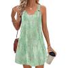 imageZeagoo Summer Dresses for Women Boho Beach Dress Sleeveless Sundresses with Pockets Casual Loose Tank Tshirt Sun DressGreen Floral Print