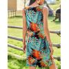 imageZeagoo Summer Dresses for Women Boho Beach Dress Sleeveless Sundresses with Pockets Casual Loose Tank Tshirt Sun DressLeaf Print