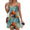 imageZeagoo Summer Dresses for Women Boho Beach Dress Sleeveless Sundresses with Pockets Casual Loose Tank Tshirt Sun DressLeaf Print