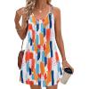 imageZeagoo Summer Dresses for Women Boho Beach Dress Sleeveless Sundresses with Pockets Casual Loose Tank Tshirt Sun DressMulticolor Printed
