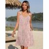 imageZeagoo Summer Dresses for Women Boho Beach Dress Sleeveless Sundresses with Pockets Casual Loose Tank Tshirt Sun DressPink Floral Print