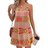 imageZeagoo Summer Dresses for Women Boho Beach Dress Sleeveless Sundresses with Pockets Casual Loose Tank Tshirt Sun DressPink Printed