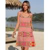 imageZeagoo Summer Dresses for Women Boho Beach Dress Sleeveless Sundresses with Pockets Casual Loose Tank Tshirt Sun DressPink Printed