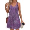 imageZeagoo Summer Dresses for Women Boho Beach Dress Sleeveless Sundresses with Pockets Casual Loose Tank Tshirt Sun DressPurple Printed