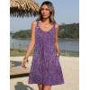 imageZeagoo Summer Dresses for Women Boho Beach Dress Sleeveless Sundresses with Pockets Casual Loose Tank Tshirt Sun DressPurple Printed