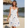 imageZeagoo Summer Dresses for Women Boho Beach Dress Sleeveless Sundresses with Pockets Casual Loose Tank Tshirt Sun DressWhite Printed