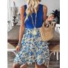 imageZeagoo Women Summer Dresses Sleeveless Casual Tank Dress Flowy Tiered Short Beach Dresses Womens Sundress with PocketsBlue Floral