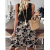 imageZeagoo Women Summer Dresses Sleeveless Casual Tank Dress Flowy Tiered Short Beach Dresses Womens Sundress with PocketsDusty Pink Floral