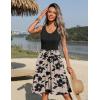 imageZeagoo Women Summer Dresses Sleeveless Casual Tank Dress Flowy Tiered Short Beach Dresses Womens Sundress with PocketsDusty Pink Floral