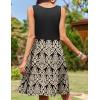 imageZeagoo Women Summer Dresses Sleeveless Casual Tank Dress Flowy Tiered Short Beach Dresses Womens Sundress with PocketsKhaki Print