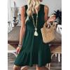 imageZeagoo Women Summer Dresses Sleeveless Casual Tank Dress Flowy Tiered Short Beach Dresses Womens Sundress with PocketsLake Green