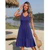 imageZeagoo Women Summer Dresses Sleeveless Casual Tank Dress Flowy Tiered Short Beach Dresses Womens Sundress with PocketsNavy Blue