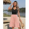imageZeagoo Women Summer Dresses Sleeveless Casual Tank Dress Flowy Tiered Short Beach Dresses Womens Sundress with PocketsPink White Dots