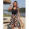 imageZeagoo Women Summer Dresses Sleeveless Casual Tank Dress Flowy Tiered Short Beach Dresses Womens Sundress with PocketsRose Pink Floral