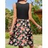 imageZeagoo Women Summer Dresses Sleeveless Casual Tank Dress Flowy Tiered Short Beach Dresses Womens Sundress with PocketsRose Pink Floral