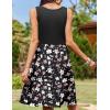 imageZeagoo Women Summer Dresses Sleeveless Casual Tank Dress Flowy Tiered Short Beach Dresses Womens Sundress with PocketsWhite Pink Floral