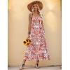 imageZeagoo Women Summer Maxi Dress with Pockets 2025 Spaghetti Strap Sundress Casual Flowy Boho Dress Floral Tiered Beach DressFloral5