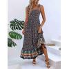 imageZeagoo Women Summer Maxi Dress with Pockets 2025 Spaghetti Strap Sundress Casual Flowy Boho Dress Floral Tiered Beach DressFloral6