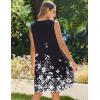 imageZeagoo Womens Casual Summer Dresses 2025 Boho Sleeveless Sundresses with Pockets Pleated Beach Floral T Shirt DressesBlackprinted03