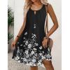 imageZeagoo Womens Casual Summer Dresses 2025 Boho Sleeveless Sundresses with Pockets Pleated Beach Floral T Shirt DressesBlackprinted03