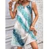 imageZeagoo Womens Casual Summer Dresses 2025 Boho Sleeveless Sundresses with Pockets Pleated Beach Floral T Shirt DressesBlueprinted