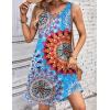 imageZeagoo Womens Casual Summer Dresses 2025 Boho Sleeveless Sundresses with Pockets Pleated Beach Floral T Shirt DressesBlueprinted01
