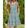 imageZeagoo Womens Casual Summer Dresses 2025 Boho Sleeveless Sundresses with Pockets Pleated Beach Floral T Shirt DressesPrinted03
