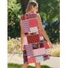imageZeagoo Womens Casual Summer Dresses 2025 Boho Sleeveless Sundresses with Pockets Pleated Beach Floral T Shirt DressesPrinted06