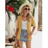 imageZeagoo Womens Short Sleeve 2025 Summer Crochet Cropped Cardigan V Neck Button up Bolero Shrug SweaterYellow