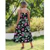 imageZeagoo Womens Summer Casual Boho Sundress Spaghetti Strap Square Neck Flowy Midi Dresses A Line Beach Dress with PocketsA04hp30