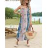 imageZeagoo Womens Summer Casual Boho Sundress Spaghetti Strap Square Neck Flowy Midi Dresses A Line Beach Dress with PocketsMz775