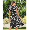 imageZeagoo Womens Summer Casual Dresses Ruffle Sleeve V Neck Midi Dress Flowy Tiered Dress with Pockets Boho SundressesBlackprinted01