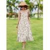 imageZeagoo Womens Summer Long Dress Adjustable Spaghetti Strap Floral Casual Dress with Pockets Flowy Tiered Beach SundressColorful Floral