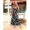 imageZeagoo Womens Summer Maxi Dress Spaghetti Strap Casual Printed Dress Boho Floral Beach SundressFloral4