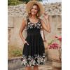 imageZeagoo Womens Summer Sundress Boho Floral Casual Tank Dresses with Pockets Sleeveless Tiered Swing A Line Beach DressBlack Floral