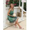 imageZeagoo Womens Summer Sundress Boho Floral Casual Tank Dresses with Pockets Sleeveless Tiered Swing A Line Beach DressGreen Floral