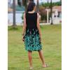 imageZeagoo Womens Summer Sundress Boho Floral Casual Tank Dresses with Pockets Sleeveless Tiered Swing A Line Beach DressNavy Blue Floral