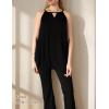 imageZeagoo Womens Tank Tops Sleeveless Spaghetti Strap Halter Top Flowy Summer Beach Outfits 2025Black
