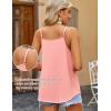 imageZeagoo Womens Tank Tops Sleeveless Spaghetti Strap Halter Top Flowy Summer Beach Outfits 2025Coral