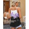 imageZeagoo Womens Tank Tops Sleeveless Spaghetti Strap Halter Top Flowy Summer Beach Outfits 2025Fpurple Flower