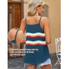 imageZeagoo Womens Tank Tops Sleeveless Spaghetti Strap Halter Top Flowy Summer Beach Outfits 2025Prainbow