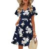 Dark Blue Floral